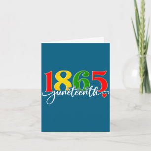 Cartão Juneteenth 1865 afro-americano história negra home