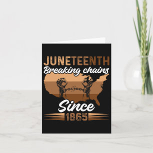 Cartão Juneteenth afro-americano 1865