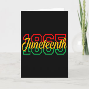 Cartão Juneteenth Celebra a Liberdade Negra 1865 História