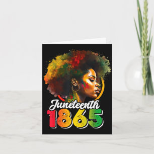 Cartão Juneteenth é dia de independência camisa mulheres