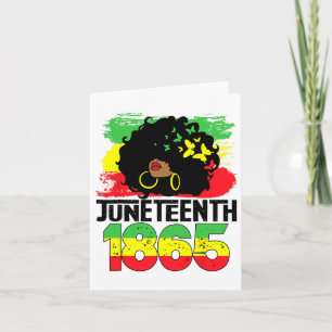 Cartão Juneteenth é o meu dia da independência Mulheres n