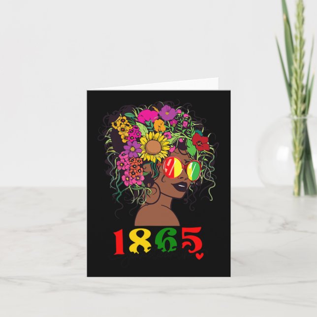 Cartão Juneteenth é o meu dia da independência Mulheres n (Frente)