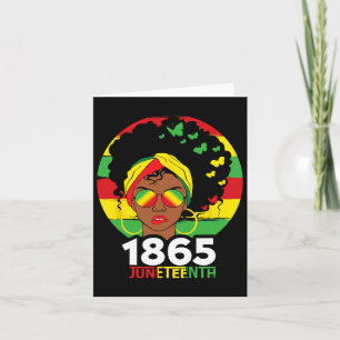 Cartão Juneteenth é o meu dia da independência Mulheres n
