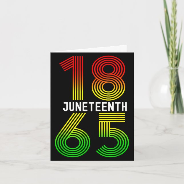 Cartão Juneteenth é o meu dia da independência orgulho ne (Frente)