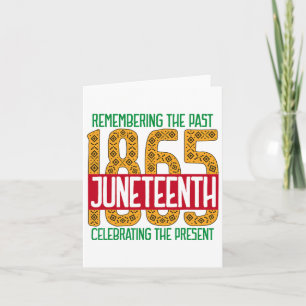 Cartão Juneteenth História Negra Afro-Americana 1865 Jun