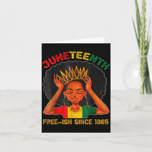 Cartão Juneteenth livre-ish desde 1865 orgulho negro