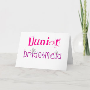 Cartão Junior Bridesmaid