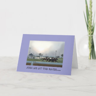 Cartão Junte-se me nas raças