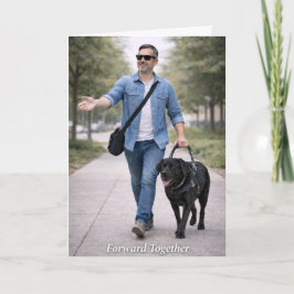 Cartão Juntos – Cão Guia Labrador Preto