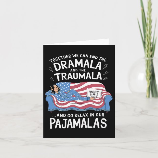 Cartão Juntos Podemos Acabar Com O Dramala E O Pijama Tra (Frente)