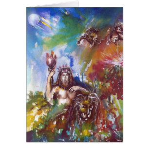 Cartão JUPITER E LION, Sapphire Azul