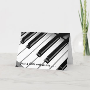 Cartão Just A Little Note Music Get Well Card