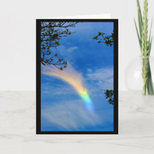 Cartão Just A Note To Brighten Your Day With A Rainbow