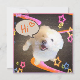 Cartão Just Saying "Hi"