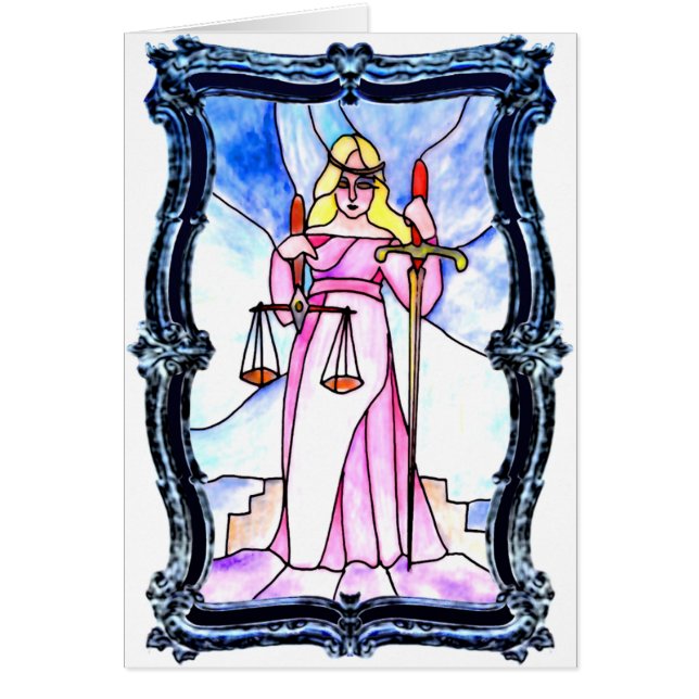 Cartão Justiça de mármore (Frente)