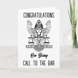 Cartão Justiça egípcia chama os parabéns bares