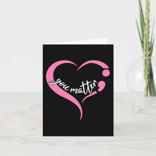 Cartão Juventude Matéria Semicolon Saúde Mental e Suicídi (Frente)