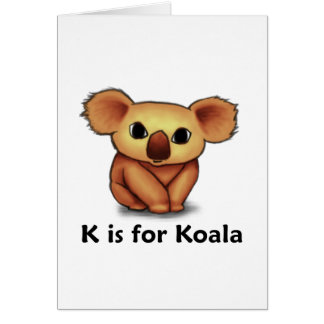 Cartão K é para o Koala