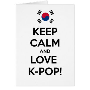 Cartão K-Pop do amor!