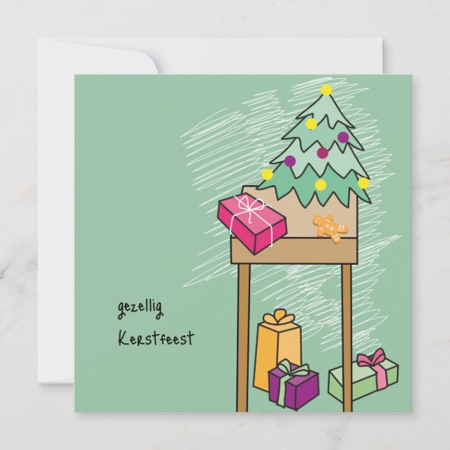 Cartão kaart Kerst (Frente)