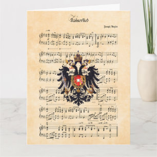 Cartão Kaiserlying, hino do imperador austríaco