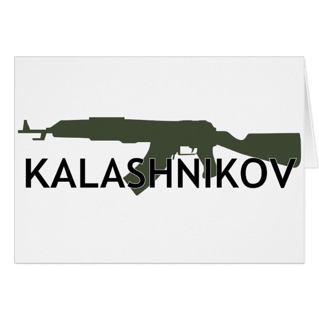 CARTÃO ** KALACHNIKOV ** (Frente Horizontal)