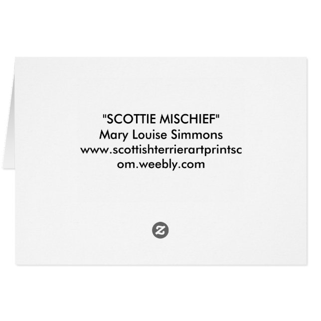 CARTÃO KALEIDOSCOPE SCOPE SCOTTS (Verso Horizontal)