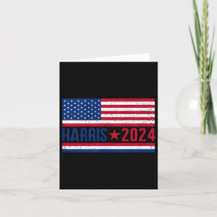 Cartão Kamala 2024 American Flag