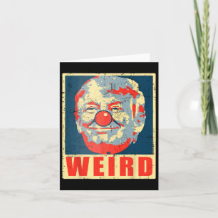 Cartão Kamala Anti Trump Palhaço Vintage Retro Trump Estr