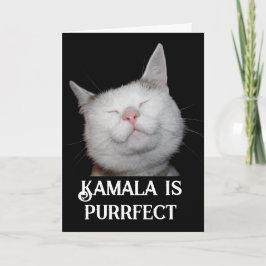 Cartão Kamala é Purrfect