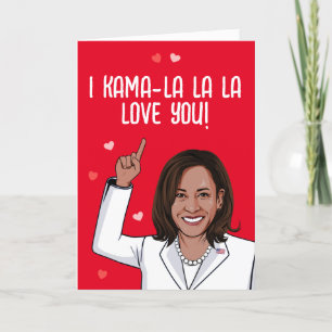 Cartão Kamala - Eu Namorados Kama-la-la Te Amo