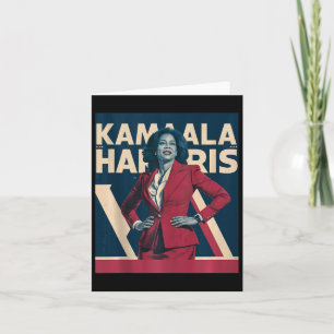 Cartão Kamala Harris 2024 - Liderando com a Força Design