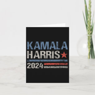 Cartão Kamala Harris 2024 Para A Campanha Eleitoral Do Pr