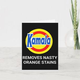 Cartão Kamala Harris 2024 Remove Bandas Laranja Desagradá