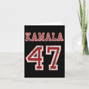 Cartão Kamala Harris 47 O Presidente Eua América 2024 Ele