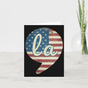 Cartão Kamala Harris 47 Presidente La Usa Flag 2024 Ameri