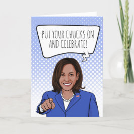 Cartão Kamala Harris Aniversário: Coloque suas bolas