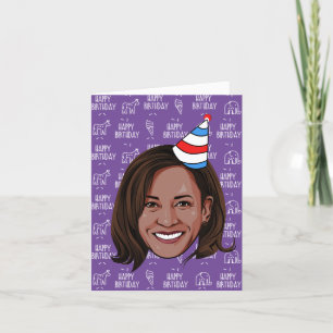 Cartão KAMALA HARRIS Birthday