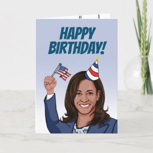Cartão Kamala Harris Birthday