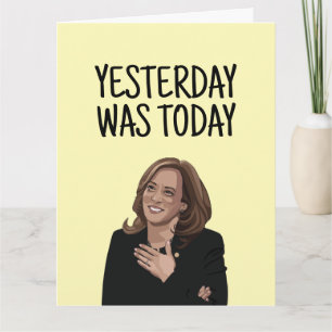 CARTÃO KAMALA HARRIS BIRTHDAY GREETING