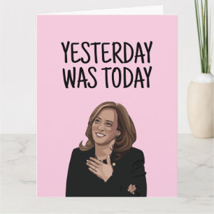 CARTÃO KAMALA HARRIS BIRTHDAY GREETING