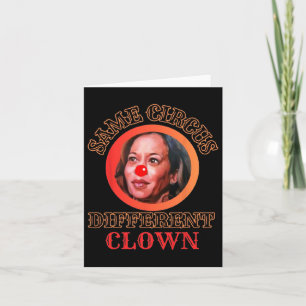 Cartão Kamala Harris Clown Kamala Harris Wheimer 2024 Pre