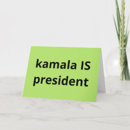 Cartão Kamala Harris é Presidente das Eleições 2024