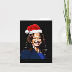 Cartão Kamala Harris Feliz Natal Férias Em Um