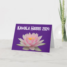 Cartão Kamala Harris Lotus 2024