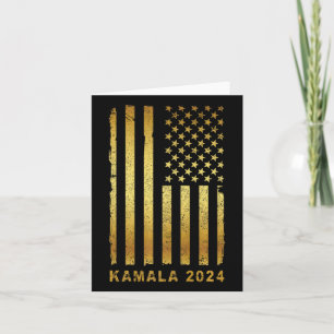 Cartão Kamala Harris Presidente Campanha 2024 Retro Vinta