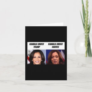 Cartão Kamala Harris Sob Trump Funny Trump Apoiante