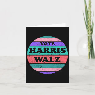 Cartão Kamala Harris Tim WAlzheimer Presidente 2024