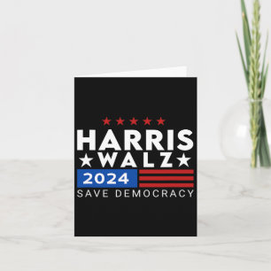 Cartão Kamala Harris Tim WAlzheimer V.p Vice-Presidente 4