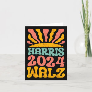Cartão Kamala Harris Tim Wheimer 2024 Retro Cat Lady Fema